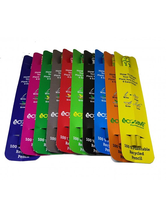 Ecosave Plantable Seed Pencils Pack of 2 For Kids Birthday Return Gift (20 Pencil)