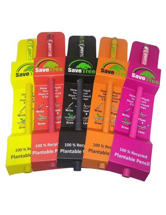 Ecosave Plantable Seed Pencils (2B) Kids Birthday Return Gift (25 Pencil)